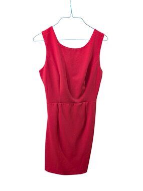 Betsey Johnson Red Criss Cross Open Back Sleeveless Dress Size 4